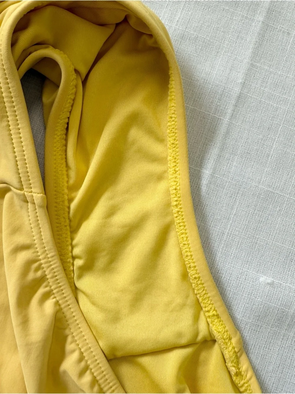 Michael Kors Yellow Lace-up Back One-piece Swimsuit Size 14